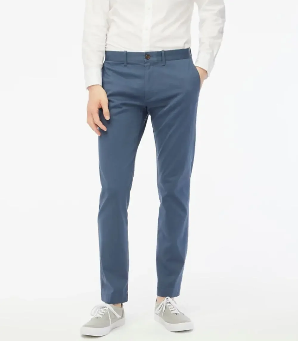 J.Crew Slim Fit Flex Chino Pant Sz 32x32 Legacy Blue Straight Flat Front Zip Fly